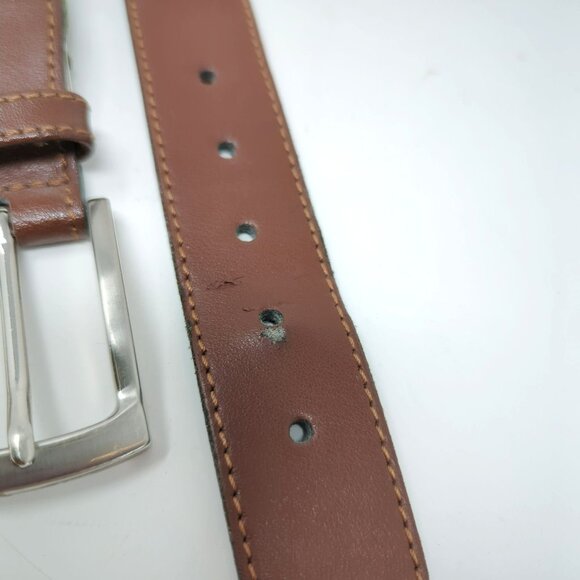 Vintage Amboise Webbed Belt 40 Green Stretch - Picture 5 of 9